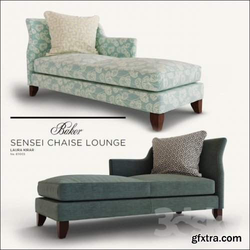 Baker SENSEI CHAISE LOUNGE LAURA 3D model