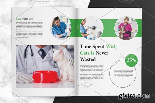 CreativeMarket - Veterinary Clinic Brochure V01 4062768