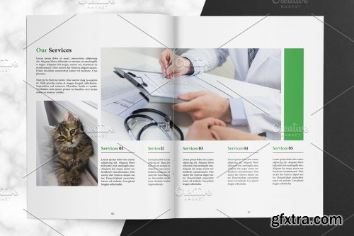 CreativeMarket - Veterinary Clinic Brochure V01 4062768