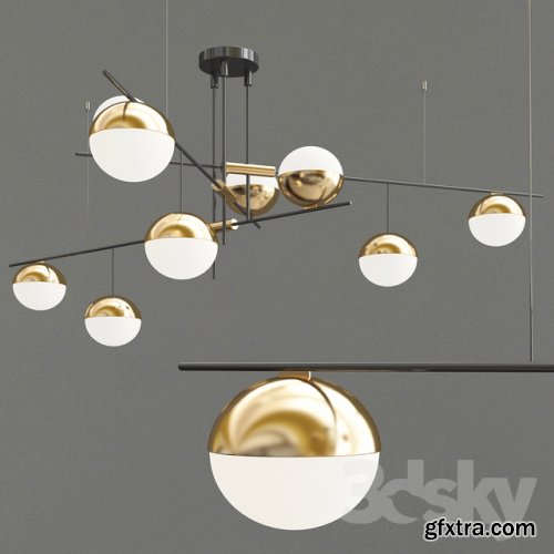 Four Exclusive Chandelier Collection_18 3D model