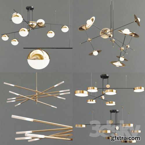 Four Exclusive Chandelier Collection_18 3D model