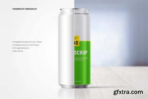 500ml Can Mock-up