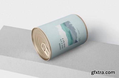 Food Tin Can Mockup