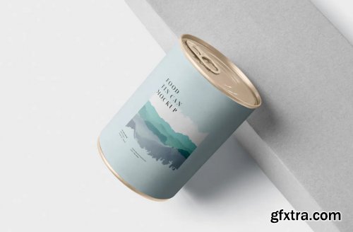 Food Tin Can Mockup