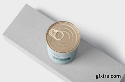 Food Tin Can Mockup