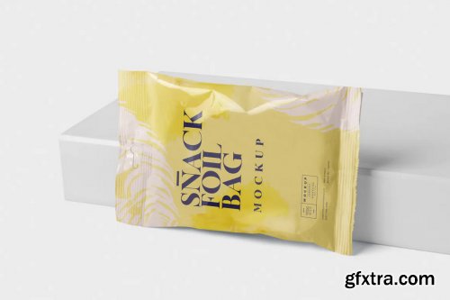 Snack Foil Bag Mockup - Slim Size