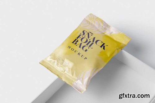 Snack Foil Bag Mockup - Slim Size