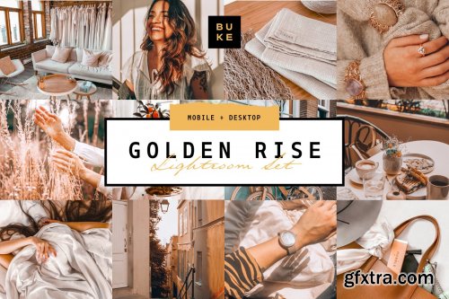 CreativeMarket - 4 Golden Lightroom Presets Bundle 4054537