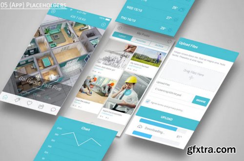 Mobile Application Showcase Mockup