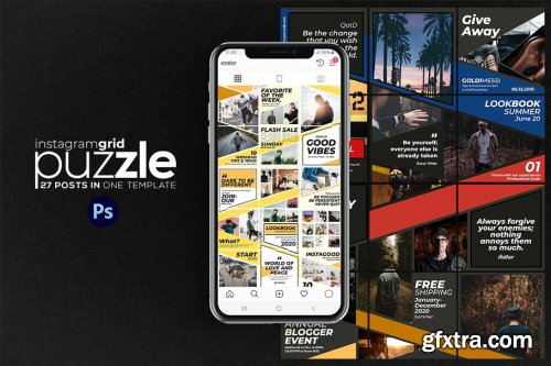 CreativeMarket - Instagram Puzzle Bold 4101911