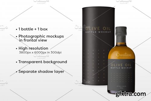 CreativeMarket - Olive Oil Bottle Mockup 3 3538786