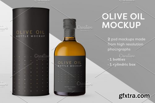 CreativeMarket - Olive Oil Bottle Mockup 3 3538786