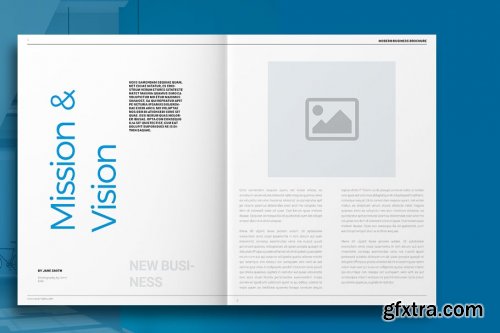 CreativeMarket - Blue Business Brochure 4140148