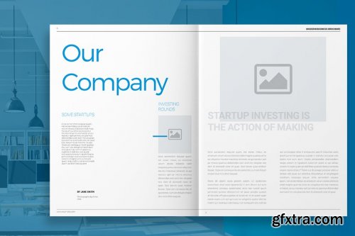 CreativeMarket - Blue Business Brochure 4140148