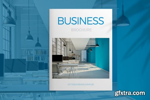 CreativeMarket - Blue Business Brochure 4140148