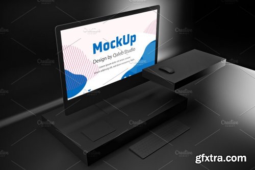 CreativeMarket - Dark iMac Pro 4081740