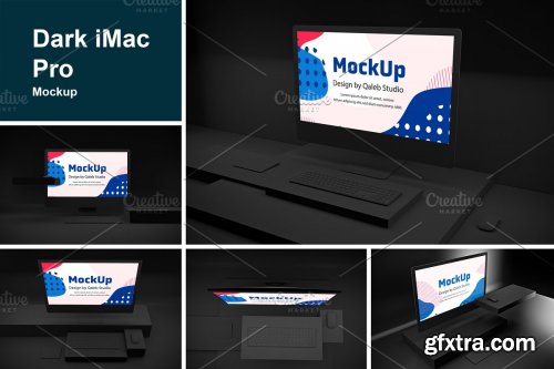 CreativeMarket - Dark iMac Pro 4081740