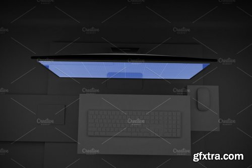 CreativeMarket - Dark iMac Pro 4081740