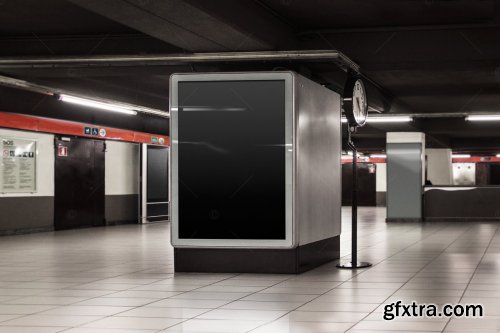 CreativeMarket - Subway Mock-up 4140355