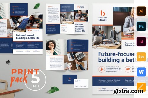 CreativeMarket - Business Coach Print Pack 4140043