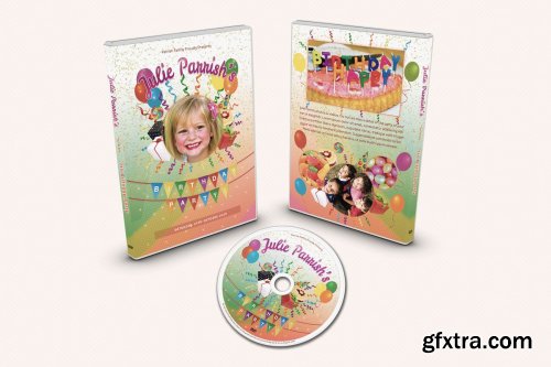 CreativeMarket - Kids Birthday Party DVD Covers Vol01 3896605