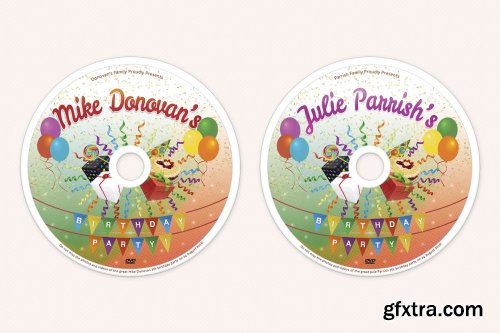 CreativeMarket - Kids Birthday Party DVD Covers Vol01 3896605