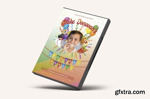 CreativeMarket - Kids Birthday Party DVD Covers Vol01 3896605