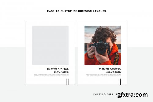 CreativeMarket - Damen Digital Magazine Template 3736797