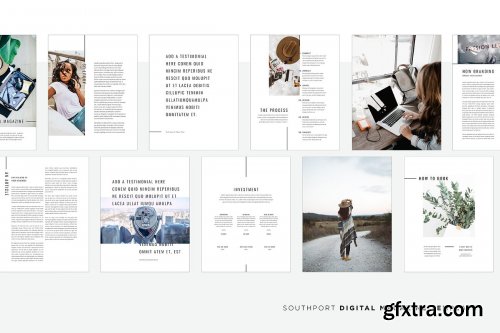 CreativeMarket - Southport Digital Magazine Template 3736911