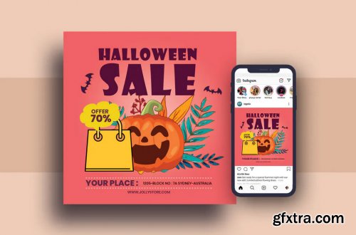 Halloween Festival Flyer & Instagram Post Design