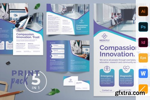 CreativeMarket - Medical Clinic Print Pack 4147405