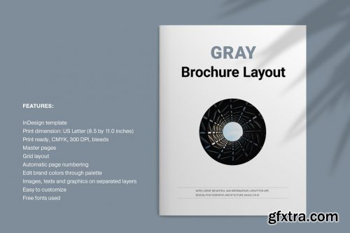 CreativeMarket - Gray Brochure 4148218