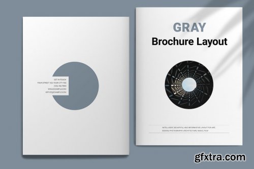 CreativeMarket - Gray Brochure 4148218