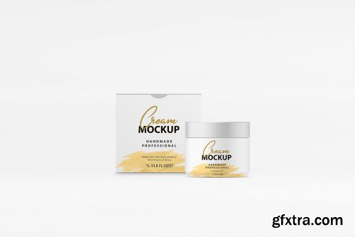 CreativeMarket - Cream Box Mockup 4083392