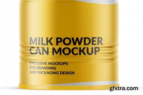 CreativeMarket - Milk Powder Can Mockup 4075943