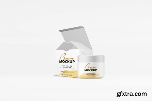 CreativeMarket - Cream Box Mockup 4083392