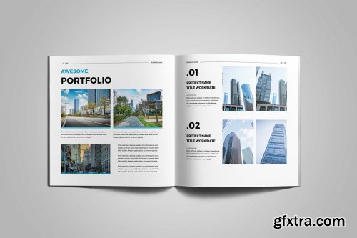 CreativeMarket - Square Company Profile Brochure 4141506