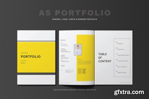 CreativeMarket - A5 Portfolio 4127880