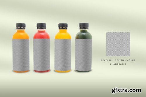 CreativeMarket - Health Drink Bottles Mockup 4131819