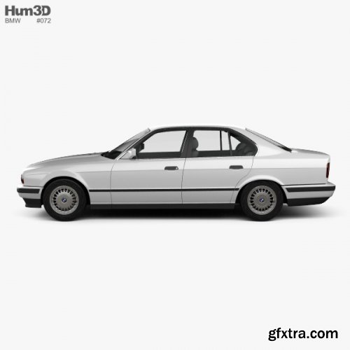 BMW 5 Series sedan (E34) 1993 3D model