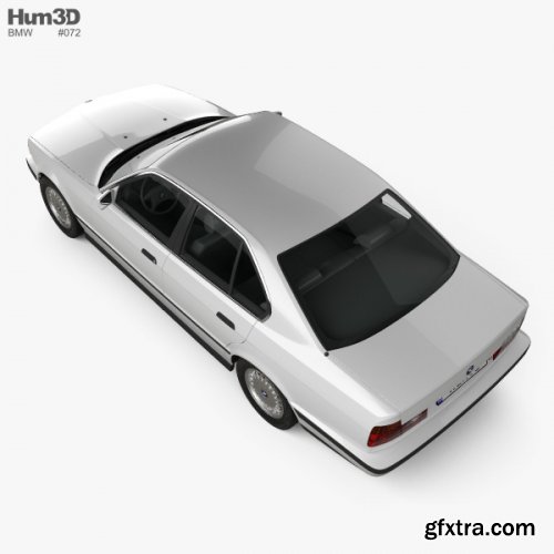 BMW 5 Series sedan (E34) 1993 3D model