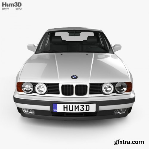 BMW 5 Series sedan (E34) 1993 3D model