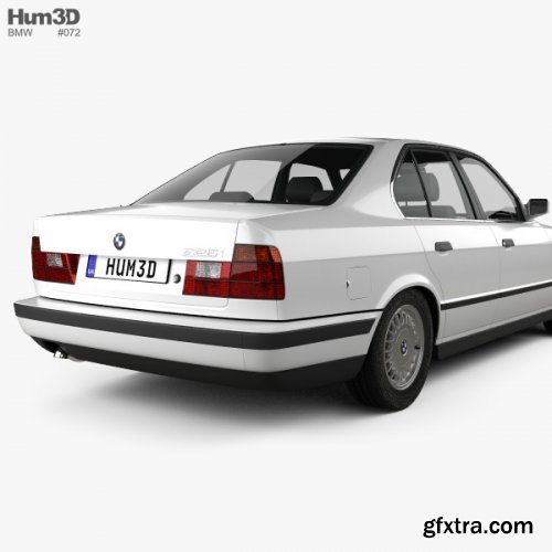 BMW 5 Series sedan (E34) 1993 3D model