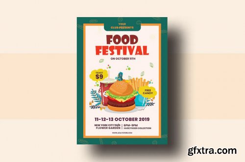Food Festival Flyer Template 