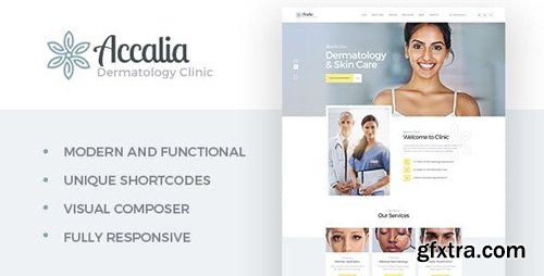 ThemeForest - Accalia v1.2.2 - Dermatology Clinic & Cosmetology Center Medical WordPress Theme - 21235298