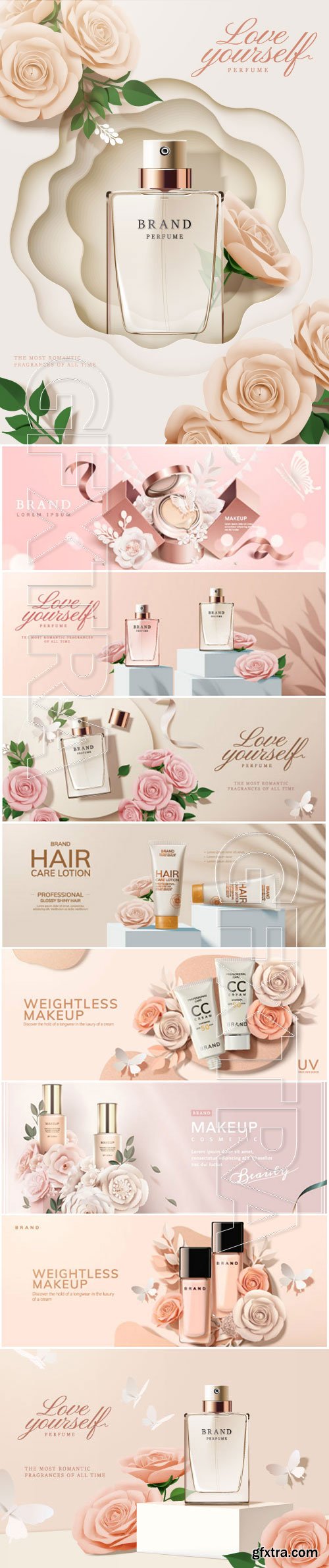 Brand cosmetic design, foundation banner ads # 2