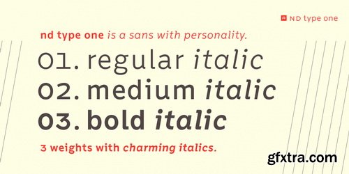 nd type one Font Family