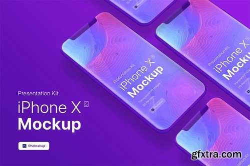 iPhone XS app mobile showcase Mock-Up