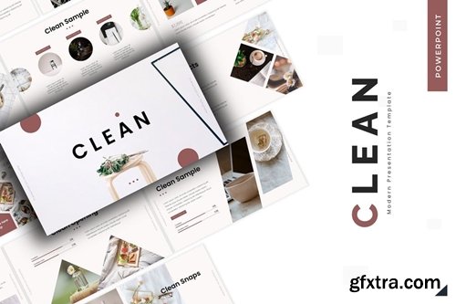 Clean Powerpoint, Keynote and Google Slides Templates