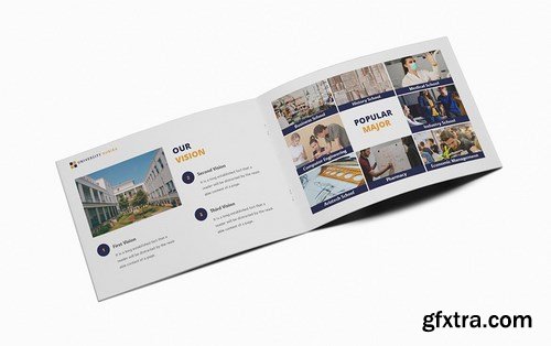 University A5 Brochure Template